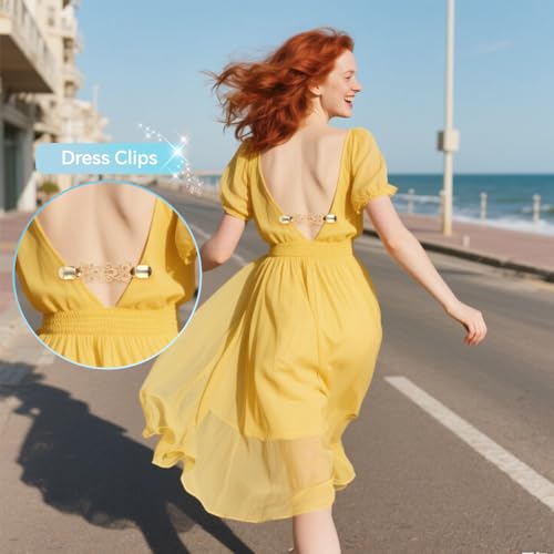 7 Pcs Cinch Clips for Women Clothing Retro Sweater Dress Clips Back Cinch Set Pant Waist Tightener3