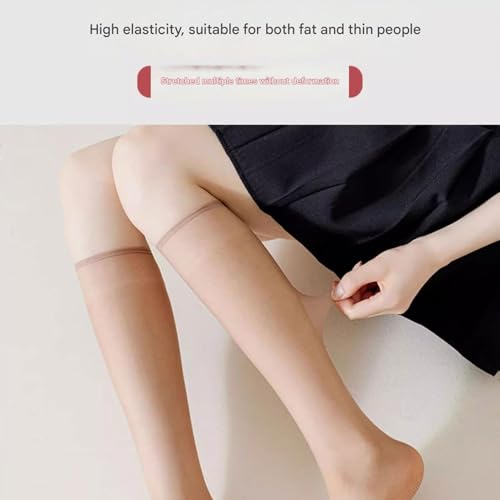 Dehorss Women's Stockings, Slip-Resistant Crystal Silk Socks, Ultra-Sheer Stockings3