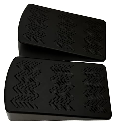 qibylift Quat - Par de bloques de cuña, antideslizantes, para yoga, pilates, tabla inclinada, estirador de pantorrillas, rampas de ejercicio antideslizantes para levantamiento de pesas, cuñas para