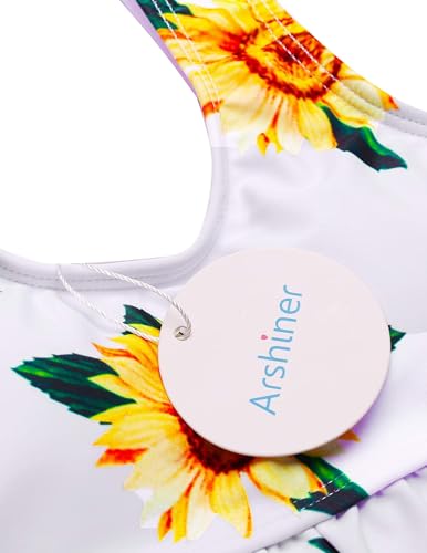 Image of Arshiner Girls Bikini Beach Swimwear 2 Piece Swimsuits Floral Printing Bathing Suits