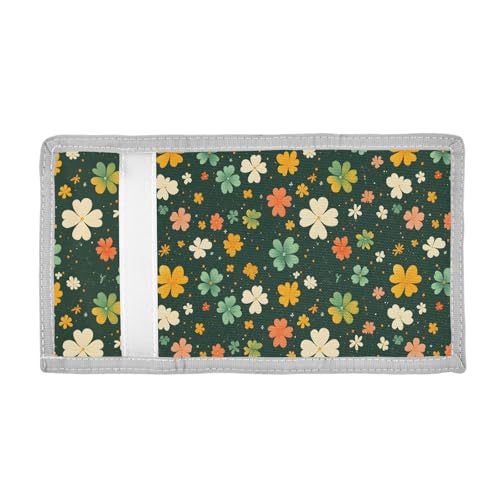 ALAZA Kids Wallets for Boys Girls Toddler Trifold Wallet Children Small Clover Leaf with Zipper Coin Pocket2