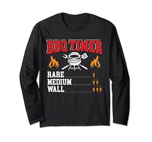Lustiger Grill-Timer für einen lustigen Grill-Ventilator Langarmshirt