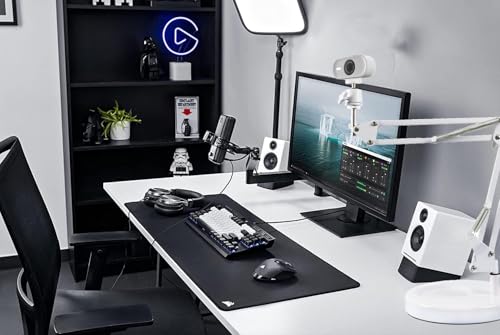 AceTaken Suporte branco para webcam Logitech Brio 500, StreamCam, Lenovo, Nexigo White Webcams