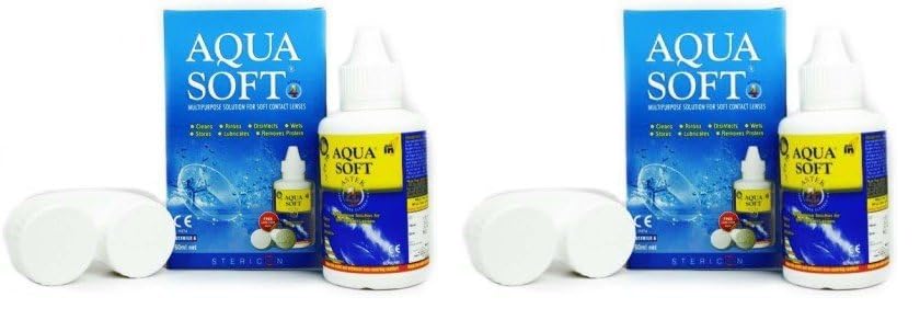 Image of Aqua Soft Sensitive Eyes Multi Purpose Lens Solution (60 ml) (Pack of 2)