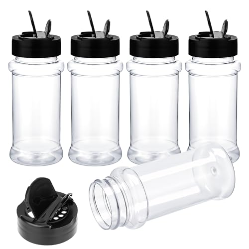 BOHUIZ 5 Stück Gewürzbehälter Kunststoff, 100ML Gewürzdosen Wiederverwendbare Gewürzgläser Gewürzstreuer Camping für Küche, Schublade, Gewürzregal, Camping