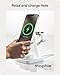 Mophie Snap+ 3-in-1 Wireless Charging Stand - MagSafe & Qi2 Certified, Compatible w/iPhone 17/16/15/14/13/12, Apple Watch, AirPods - Multi-Device Magnetic Charging Station, Eco-Friendly Design, White