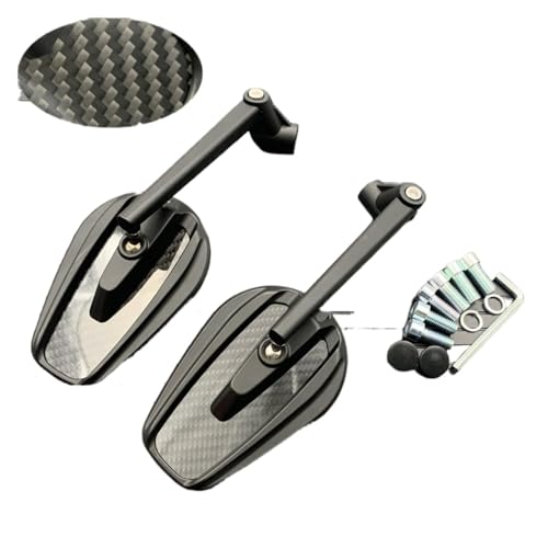 Espejo retrovisor motocicleta scooter e-bike electrombile lateral trasero convexo 8mm 10mm A