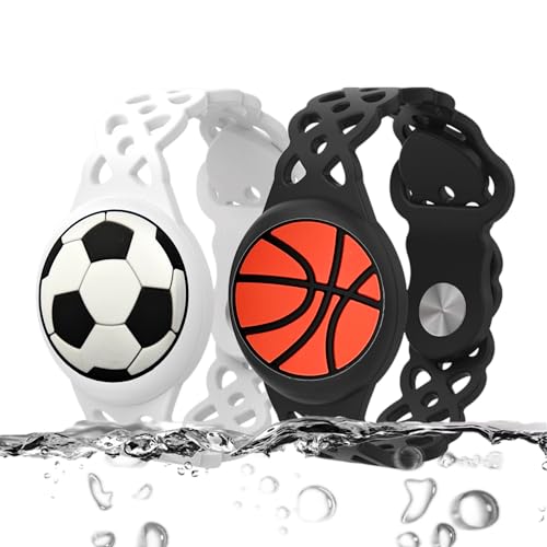 CATCH ON [2�p�b�N] �P�[�X AirTag�ɓK������ �u���X���b�g�h�� ��������̃G�A�^�O���X�g�o���h�V���R�� �B�� �q���p �o�b�N�������� (�z���C�g �u���b�N)