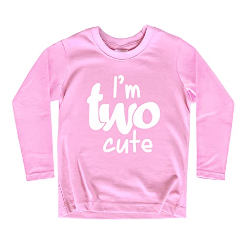 Image of 2nd Birthday Outfits for Toddler Girls im Two Cute Shirt Girl 2 Years Old Second Birthday