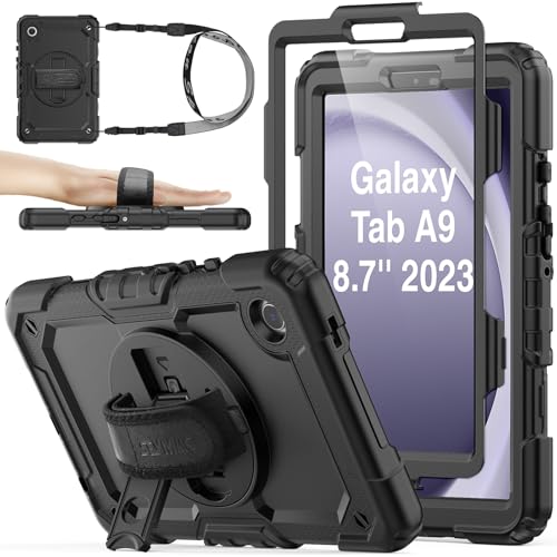 SEYMAC stock Funda para Samsung Galaxy Tab A9 8,7'' 2023, Carcasa Rugosa con Protector de Pantalla,...