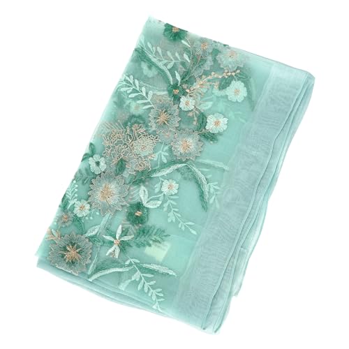 Minache Women Lovely Floral Embroidered Scarf Lightweight Polyester Blend Shawl Wrap Fashion Pashmina Shawl Headwrap3