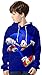 Silver Basic Niños Sonic The Hedgehog Traje de Sudadera con Capucha Sonic Adventure Teens Sudadera Impresa en 3D Sonic Poster Sudadera Jersey de Punto para Niños 110,437Blue Running Sonic-2