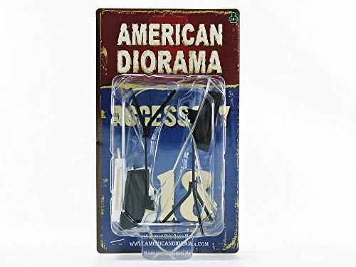 Photographer Lighting Kit, Set of 2 Lights for 1/18 Scale Models by American Diorama 38438