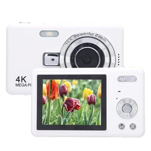Cámara digital compacta 50MP 4K con zoom 16X y pantalla 2.4in miniatura 7