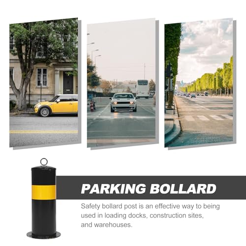 Isolation entre routes et parkings simplifiée avec les cônes en acier noir Vaguelly