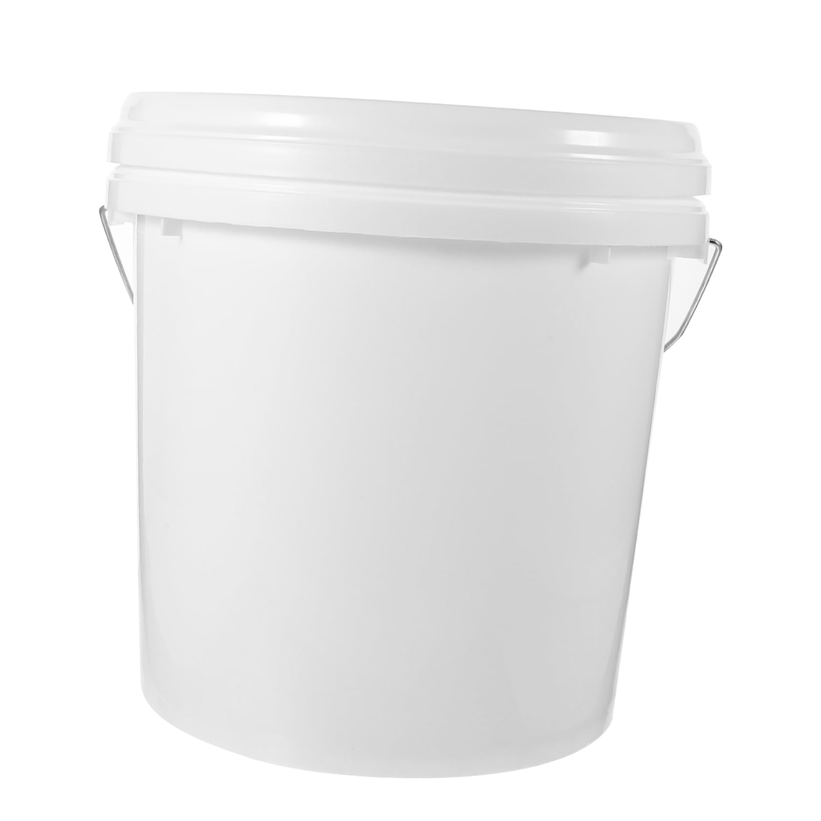 Cubo Redondo para Pintura de 10 L Blanco Hdpe con Tapa