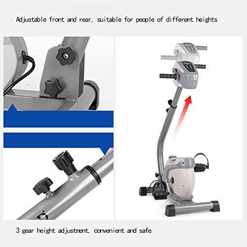 Image of Recumbent Exercise Bike with Adjustable Resistance, Electric Rehabilitation Machine, Arm and Leg Pedal Exerciser with LCD Display Disabled Fitness Machine