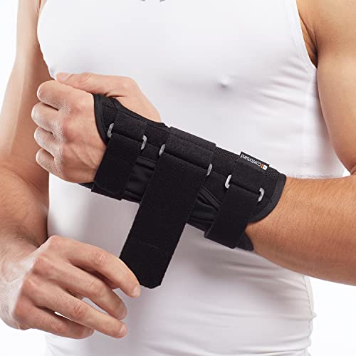 Comforband Deluxe 3-Strap Wrist Brace – Adjustable Support for Carpal Tunnel, Fractures, Tendonitis, and Post-Op Recovery – Lightweight, Breathable Design for Day and Night Use (S/M, Left hand)