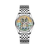 Super Qualität Uhr: Antireflektierende Saphirglas-Linse mit hartem Mineralglas, Edelstahlgehäuse Advanced Technology: Zuverlässige Quarzkristall-Bewegungstechnologie für präzise Zeit und absolut ruhige Umgebung