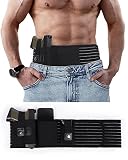 Lilcreek Belly Band Gun Holster for Concealed Carry,Fits up to a 57" Belly,Elastic Breathable Belly