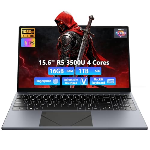 Breloom 2025 �Q�[�~���O�m�[�g�p�\�R�� 15.6�C���` �m�[�g�p�\�R�� AMD Ryzen 5 3500U�v���Z�b�T�[���� 16GB DDR4 1TB SSD FHD Display 1920 x 1080P Win 11 PRO �o�b�N���C�g