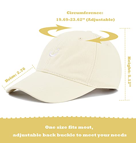Durio Womens Baseball Caps Cute Baseball Hat Summer Sun Visor Hats Baseball Cap Men Adjustable Baseball Hats For Women Beige One Size #TOP2
