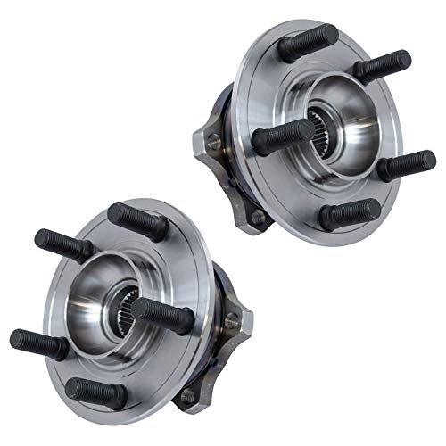 Image of TRQ Rear Driver and Passenger Side Wheel Bearing and Hub Assembly Set 2 Piece Compatible with 08-14 Dodge Challenger 2009 Charger 10-14 Charger 2009 Chrysler 300 10-14 300