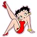 Betty Boop sex appeal vynil car sticker 4" x 5"