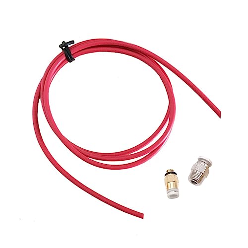 Ptfe Tube Quick Coupling Pc4-m6 M10 Red Metal 3d Printer