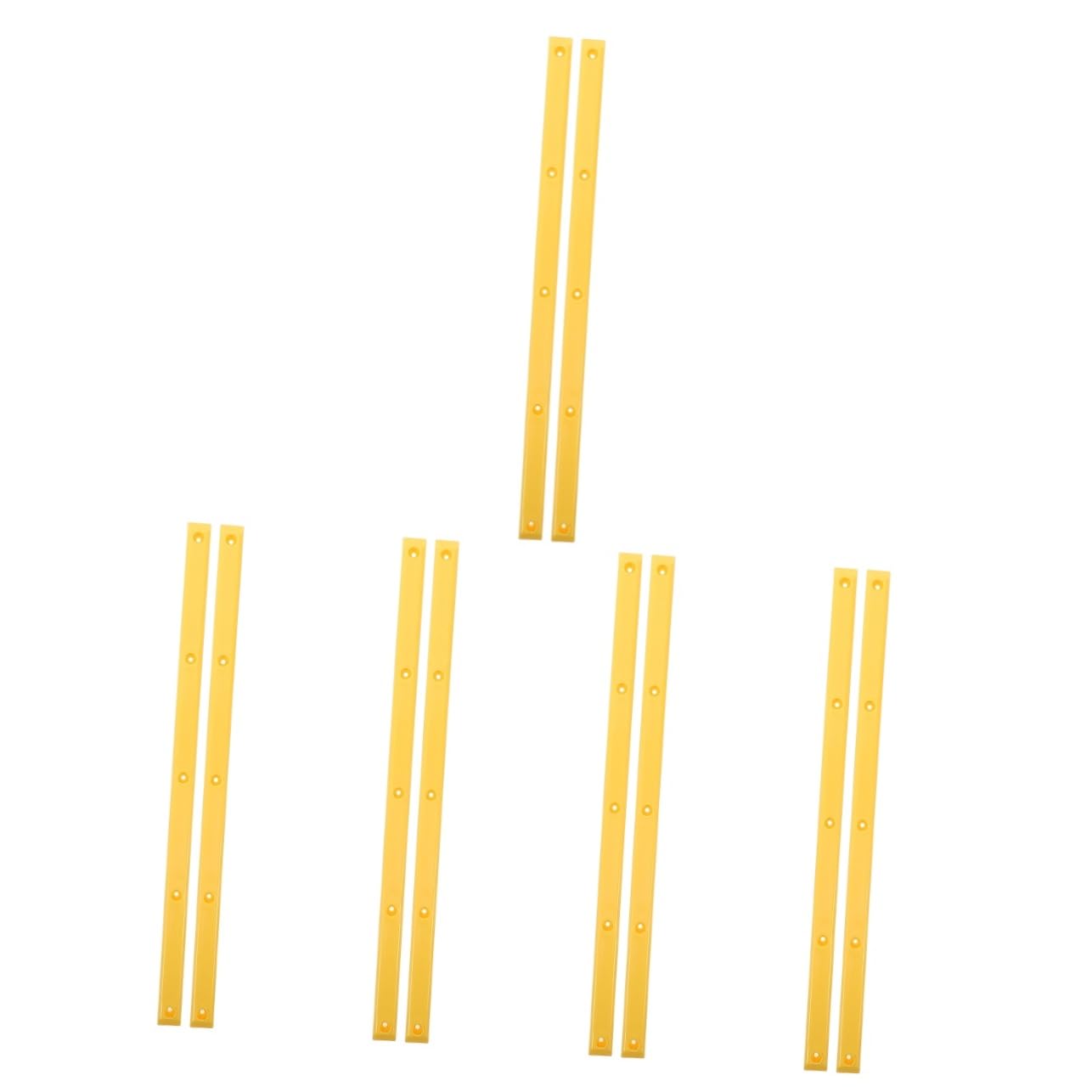Sosoport Bande De Pare-Chocs Os De Côte De Planche À roulettes Remplaçable Rail D'os De Côte Accessoires De Skateboard Grind Rails pour Planches À roulettes Plastique Jaune