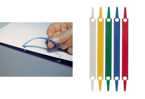 Preisvergleich Produktbild Laurel Heftstreifen, PP, 8.5 x 80 mm, weiß