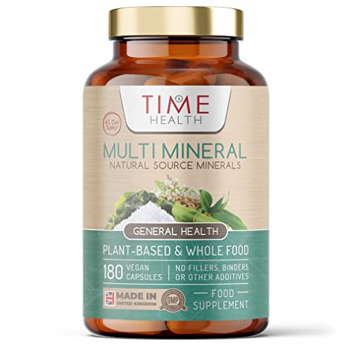 Daily Multi Mineral - Natural Source & Plant-Derived - Contains Ionic and Trace Minerals - Zero Additives - UK Manufactured - Pullulan (180 Capsule Bottle)