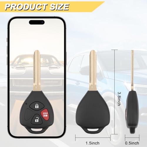 Key Fob Replacement for 2006-2011 Toyota RAV4/ 2008-2013 XB Car Keyless Entry Remote Control,HYQ12BBY 4D67 Chip,3 Buttons - Image 5