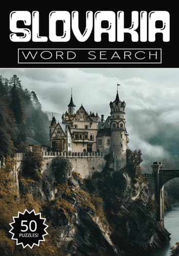 Slovakia Word Search: 50 Bratislava Puzzles, Word Find, Vocabulary Activity Book for Kids, Adults and Seniors, 50 pages