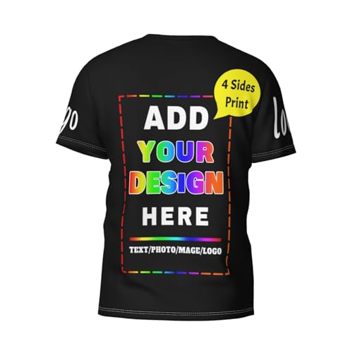 Custom T Shirts Design Your Own Front and Back Printed Tee Picture Shirts for Men/Women Personalized Gift T Shirt3