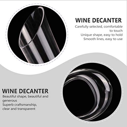 Angoily Garrafa de Decantador de Vinho de 1Pcs Vidro Arejador de Decantador de Vinho Criativo para V