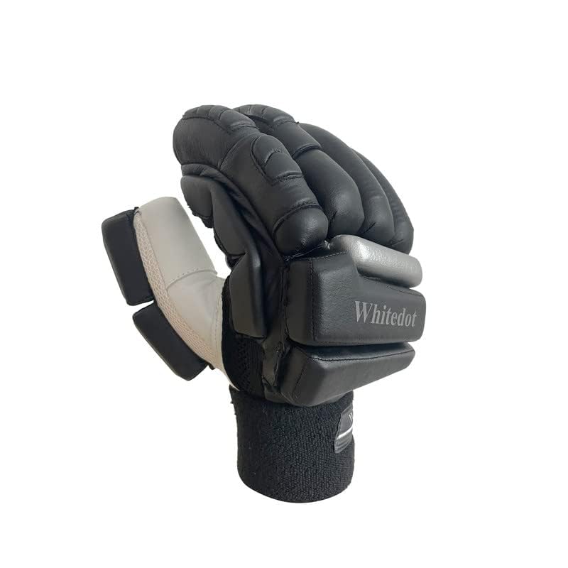 Image of Whitedot Citadel Cricket Batting Gloves||Suitable for Mens|Adult|Large Left Hand||Black