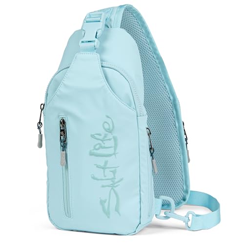 Salt Life Crossbody Bag Men -Shoulder Sling Bag, Zipper Phone Pocket