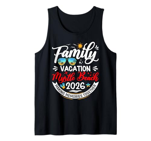 Vacances en famille Myrtle Beach 2026 Vacances assorties 2026 Débardeur