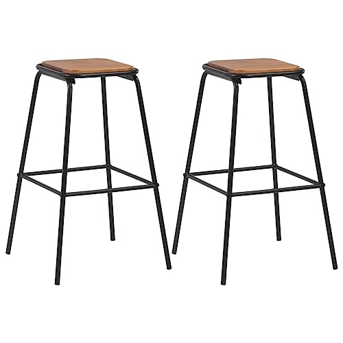 VidaXL 2X Madera Pino Maciza
