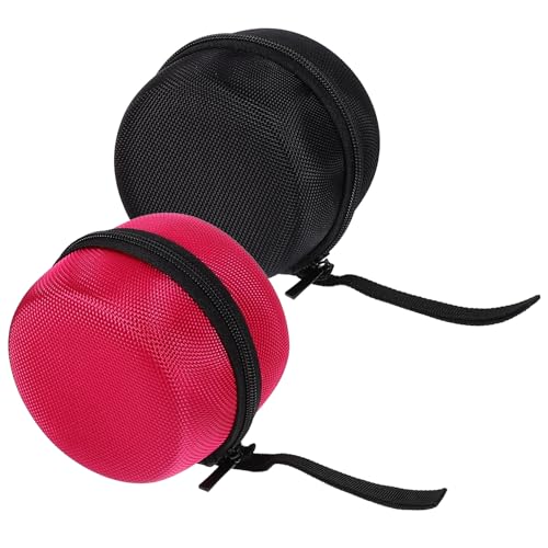 balacoo 2pcs Audio Storage Case Polyester Case Organizer Carrying Case Storage Bag Pouch Case