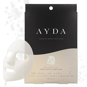スパークリングパック Amazon | AYDA エイダ スパークリングバブルシートマスク 4枚入