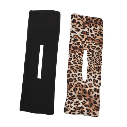 IWOWHERO 2 piezas Diademas Alambre para Peinados Perezosos Herramienta para Moños y Ondas Diseño Colores Negro y Estampado Animal Fáciles de Llevar y Usar