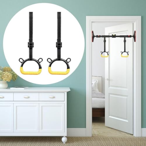 Anillas para gimnasia con correas ajustables y barras miniatura 4