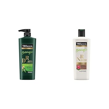 TRESemme Detox and Restore Shampoo, 580ml And TRESemme Nourish and Replenish Conditioner, 190ml