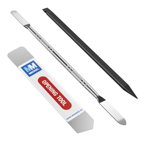MMOBIEL Kit de 3 Herramientas Tipo Spudger/Palancas de Reparación Profesional Incl Spudger de Doble Cara en Metal, Spudger Plana y un Herramienta pry de Nylon para Reparar Smartphone Tablet etc