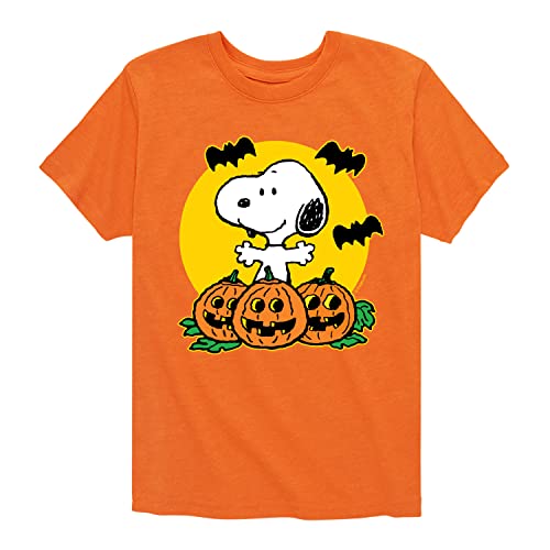 HYBRID APPAREL - Peanuts - Snoopy Pumpkin Patch - Toddler and Youth Short Sleeve Graphic T-Shirt