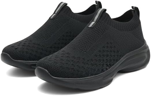 Trial Running Shoes with Lightweight Memory Insole | Breathable, Anti-Skid Knit Sneaker, Walking & Gym Shoes
