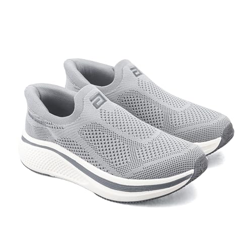 ASIAN Wonderwalk Pro-01 Men’s Premium Walking Shoes with Lightweight Knit Design | Soft Cushion Comfort, High-Grip Outsole, Breathable Knit and Supportive Daily Walk Performance