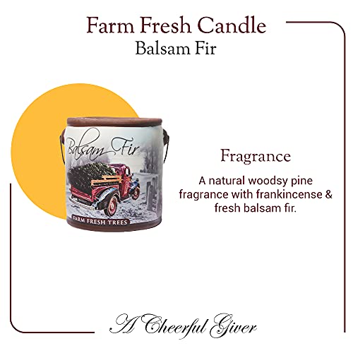 A Cheerful Giver — Balsam Fir - 20Oz Large Scented Candle Jar - Farm Fresh - 95 Hours Of Burn Time, Gift For Women, Green #TOP3